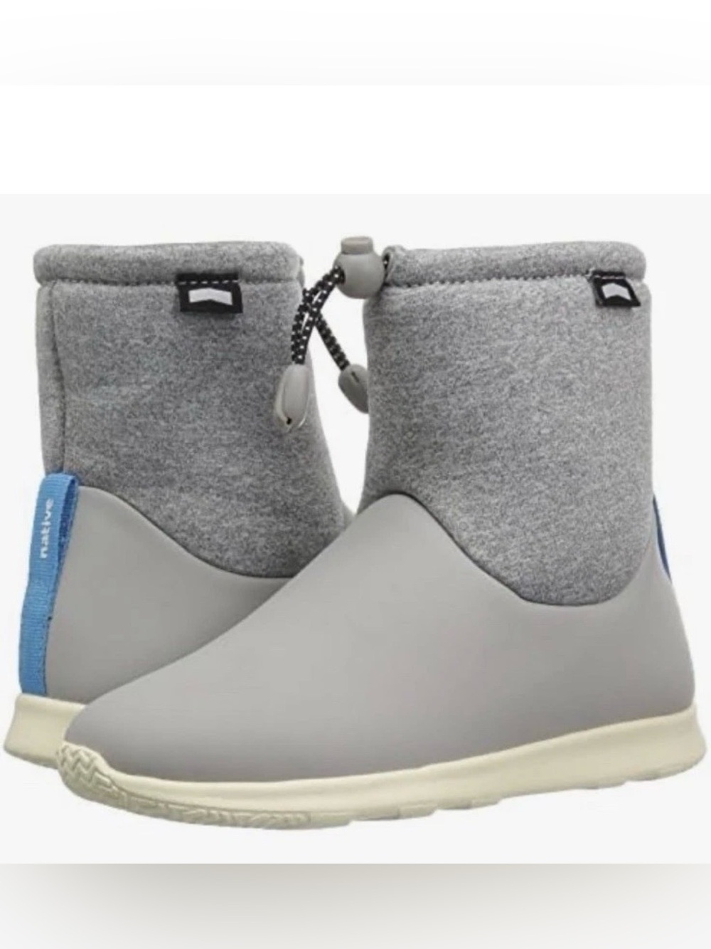 Native Gray & Blue Kids Waterproof Boot
